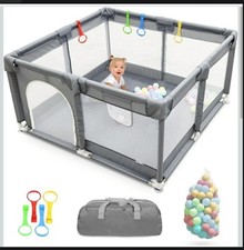 Baby Playpen Padded Frame Mesh