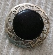  VINTAGE SOLID SILVER AGATE