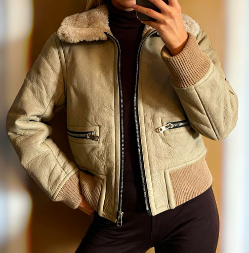 Sandro paris beige - beige, leather