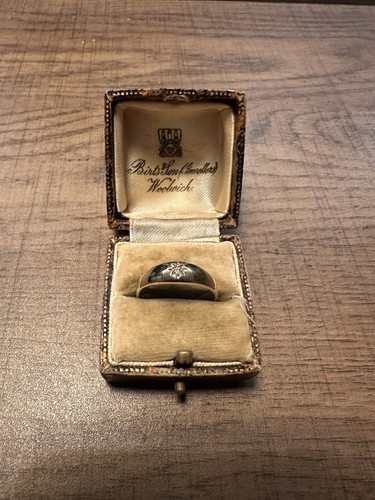 9ct gold mens gypsy set - , cubic