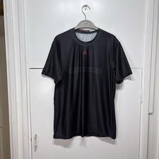 Gracie Barra Rashguard T Shirt Black Red Jiu Jitsu MMA Short Sleeve Size Medium