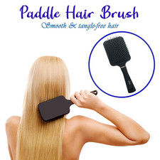 Paddle Hair Brush Tangle-Free Smoothing Cushioned Large Hairbrush Firm Bristles