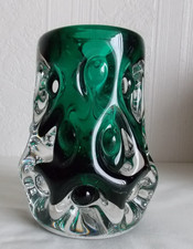 LISKEARD GLASS green knobbly