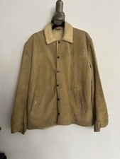 levis big e suede leather sherpa jacket 40 fits m/l