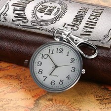 1x Mini Pocket Watch Pendant Keychain Watch Keyring Key Ring Key Holder Gift
