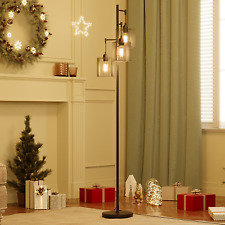 3-Light Floor Lamp Modern Standing Dimmable Lamp Living Room Bedroom Metal Shade