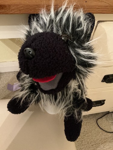 Spit the dog puppet - spit, ravensden