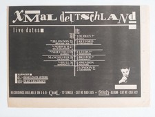 XMAL DEUTSCHLAND LIVE DATES