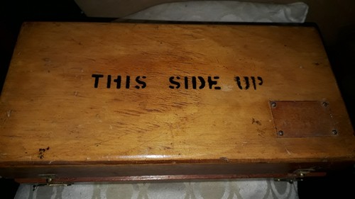 Ww2 military wooden box - military,