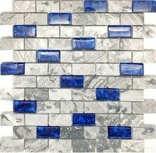 Glass and Stone Subway Tile