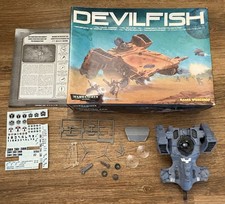 Warhammer 40k Tau Devilfish Ship - Incomplete/ Boxed / Instructions - Vintage 