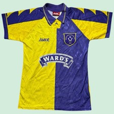 Sheffield United Away Shirt 1995/97 AVEC Vintage Soccer Jersey Kid's 9-10 Years