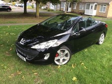 PEUGEOT 308 CC GT. HDI. CONVERTIBLE. METALLIC BLACK. BLACK LEATHER. NEW MOT
