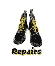 Dr Martens Shoe Repair Sign