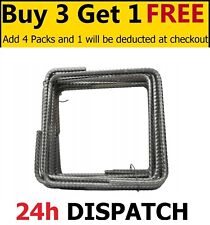 10 x Concrete Reinforcing stirrups - Rectangular Links - reinforcement joiners