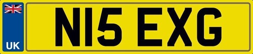 Nice initials number plate - nice,