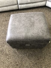 BARRETT STORAGE FOOTSTOOL IN CHARCOAL RRP £299.99