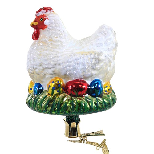 75in white hen and - white,