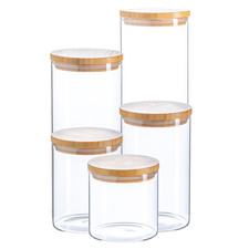 Scandi Glass Storage Jar with