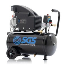 SGS Air Compressor 24 Litre, 5.5 CFM, 1.5 HP Safety Valve & Pressure Gauge, SC24