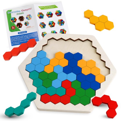 Wooden blocks rainbow - wooden, tangram