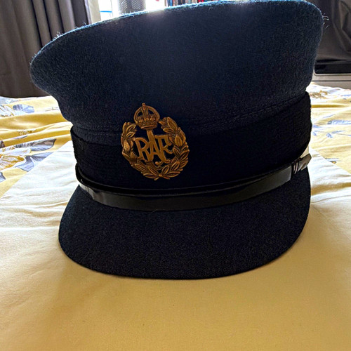 Raf issued peaked cap hat - raf, with