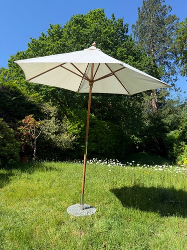 Wood garden parasol with - garden,