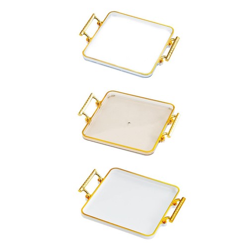 Serving tray with - with, handles