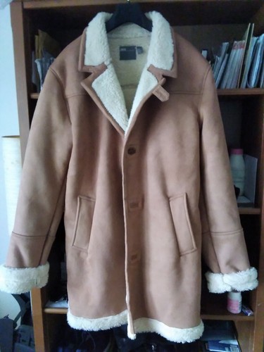 Asos mens shearling - coat, tan