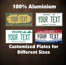Idaho State Custom Tag Auto OR Motorcycle Personalized License Plates Novelty