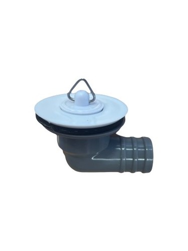 Angled sink waste with plug - sink,