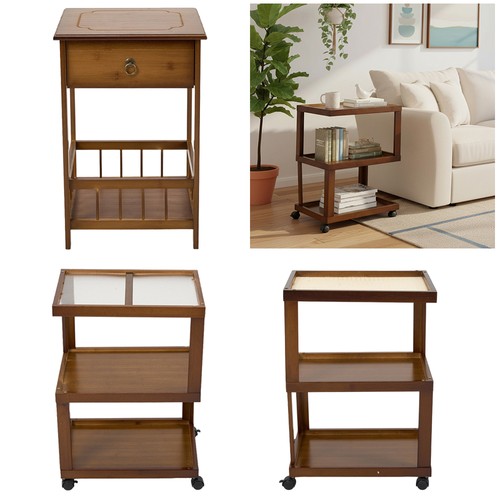 Retro side table bamboo - retro,