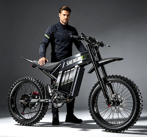 Powerful motorcycle - powerful, 19"