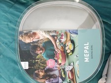 Mepal Salad Bowl with Lid – 3.1L BPA-Free, 22cm x 9.2cm Kitchen Storage