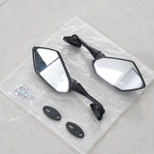 2pcs carbon black - black, rearview