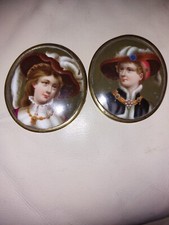 Pair Of Antique Miniatures On