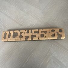 Large Wooden NUMBERS In  solid wood varnished X 10