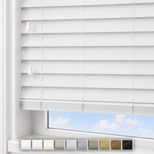 Faux wood venetian - wood, blinds