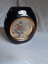 A Small Vase The Art of Chokin 24k Goldfrom Japan 3.5in High/3.25in Wide