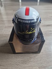 Mario Andretti Signed America Formula 1 1/2 Scale Helmet, F1 *PHOTO PROOF + COA*