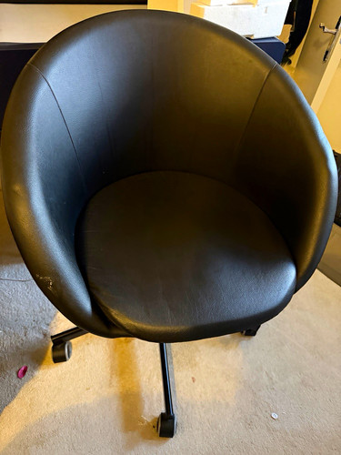 Ikea swivel black faux - swivel,