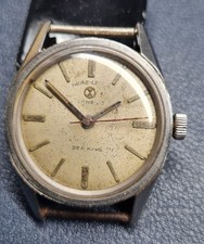 Vintage Favre Leuba Geneva Sea King Men's Watch Swiss Twin Barrel Cal FL 251.