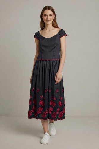 Monsoon twilight black silk - black,