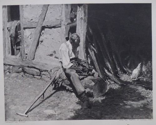 Robert sterl repairing the - -,