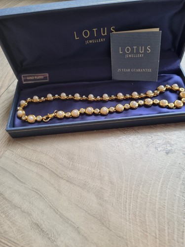Vintage lotus necklace inch - necklace,