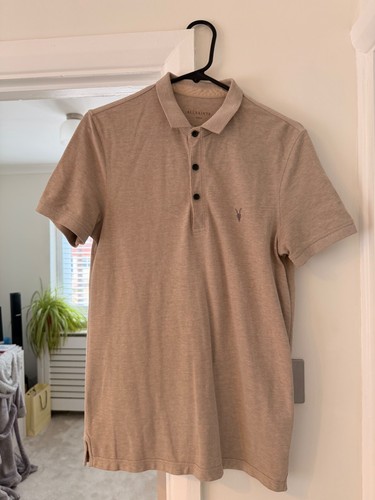 All saints beige polo shirt - beige,