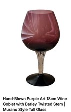 Hand-blown Purple Art Studio