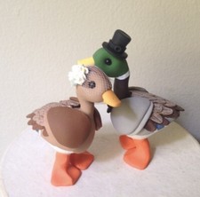 Mallard Duck wedding cake topper