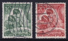 BERLIN 1951 Stamp Day set of 2 SG B80-B81 Used (CV £89)