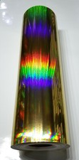 Gold Rainbow Oil Slick Sign